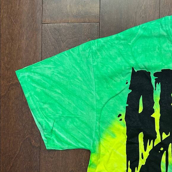 Attila Tie-Dye Green and Yellow Graphic Band T-Shirt, Size Medium, NWOT - Picture 3 of 7